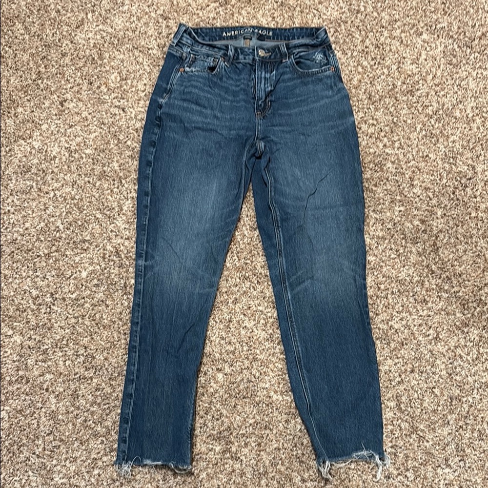 American Eagle Outfitters Dark Blue Mom Jeans